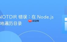 避免 ENOTDIR 错误：在 Node.js 中安全地遍历目录