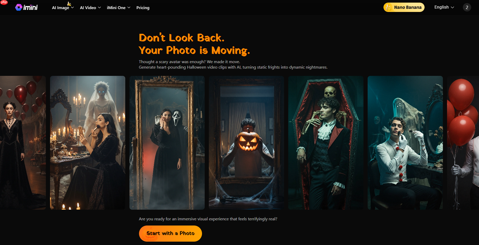 万圣节AI图片生成网站：iMini AI直接上线万圣节专题