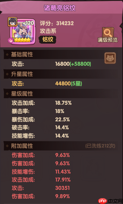 《守护之境》孙尚香铭纹推荐