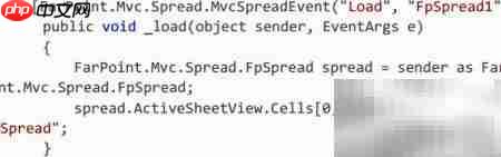 MVC5调用Spread表格控件