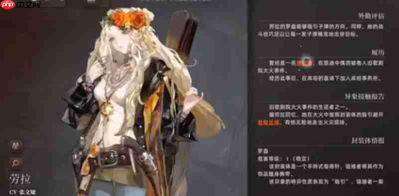 《异象回声》劳拉介绍