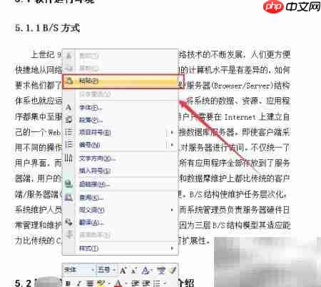 复制文本不带格式的方法