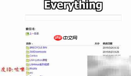 Everything远程搜索FTP共享