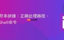 PHP字符串拼接：正确处理路径、变量与Shell命令