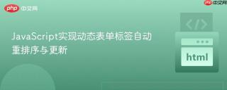 JavaScript实现动态表单标签自动重排序与更新