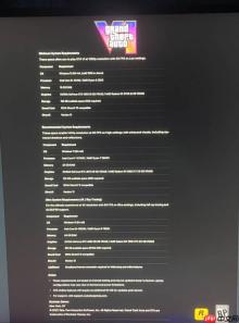 《GTA6》PC配置疑似泄露！你觉得有几分可靠？