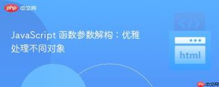 JavaScript 函数参数解构：优雅处理不同对象