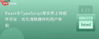 React与TypeScript单文件上传组件开发：优化清除操作的用户体验