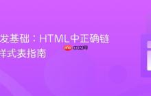 Web开发基础：HTML中正确链接CSS样式表指南