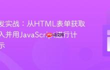 前端开发实战：从HTML表单获取用户输入并用JavaScript进行计算与显示