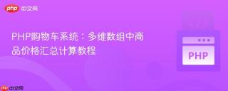 PHP购物车系统：多维数组中商品价格汇总计算教程