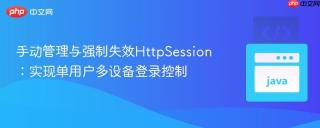 手动管理与强制失效HttpSession：实现单用户多设备登录控制