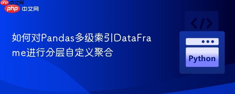 如何对pandas多级索引dataframe进行分层自定义聚合