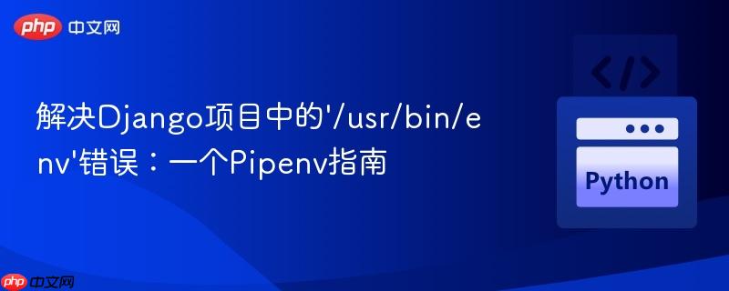 解决django项目中的'/usr/bin/env'错误：一个pipenv指南