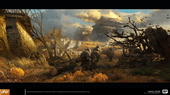 快来收壁纸！《羊蹄山之魂》早期概念美术图曝光