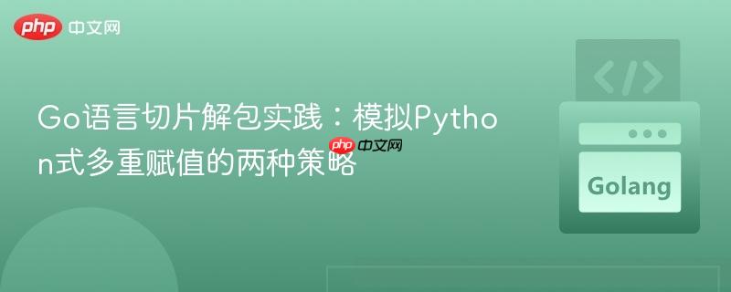 Go语言切片解包实践：模拟Python式多重赋值的两种策略
