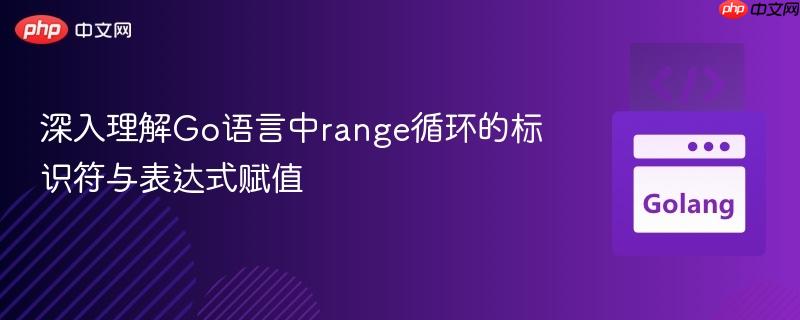 深入理解Go语言中range循环的标识符与表达式赋值