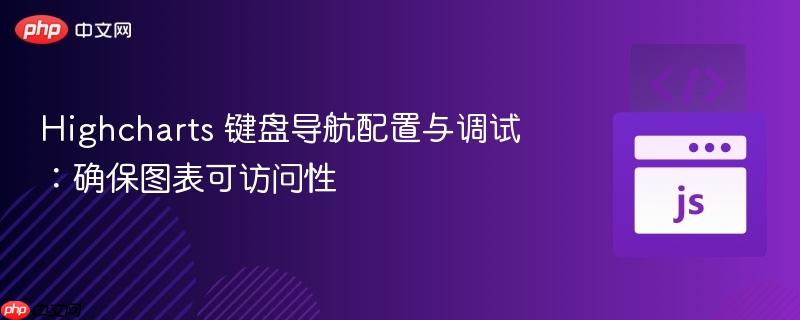 Highcharts 键盘导航配置与调试:确保图表可访问性