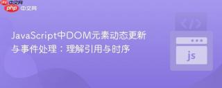 JavaScript中DOM元素动态更新与事件处理：理解引用与时序