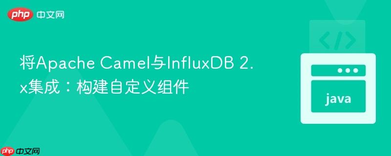 将Apache Camel与InfluxDB 2.x集成:构建自定义组件