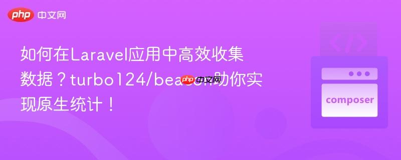 如何在laravel应用中高效收集数据？turbo124/beacon助你实现原生统计！