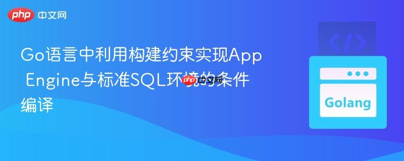 Go语言中利用构建约束实现App Engine与标准SQL环境的条件编译