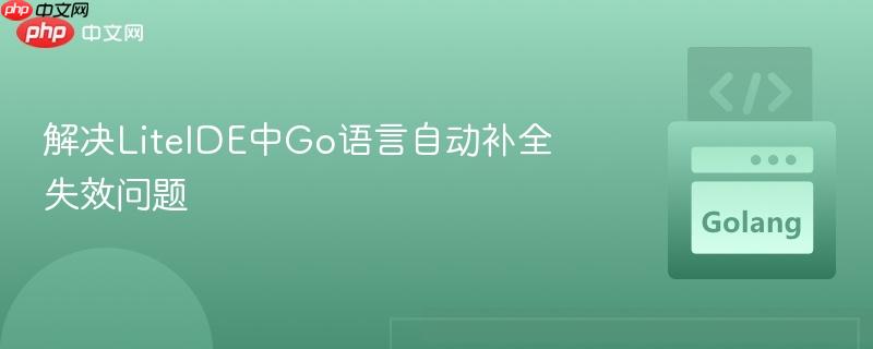 解决liteide中go语言自动补全失效问题