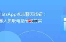 保护WhatsApp点击聊天按钮：防止机器人抓取电话号码的实用教程