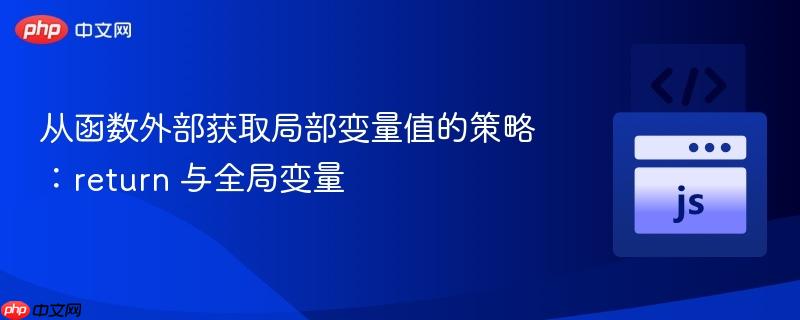 从函数外部获取局部变量值的策略：return 与全局变量
