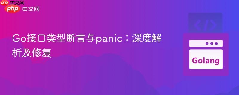 Go接口类型断言与panic:深度解析及修复
