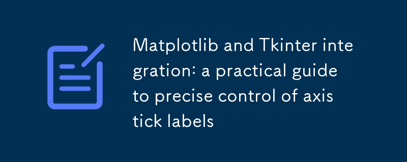 Matplotlib與Tkinter集成：精確控制坐標軸刻度標籤的實踐指南
