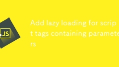 パラメータを含むスクリプトタグの遅延読み込みを追加する
