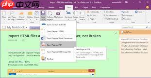 OneNote笔记如何转换成PDF