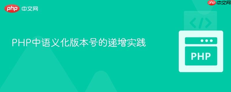 php中语义化版本号的递增实践