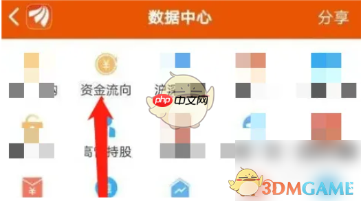 《东方财富》查看资金流向方法