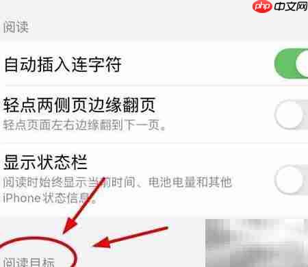 iPhone14图书阅读目标设置