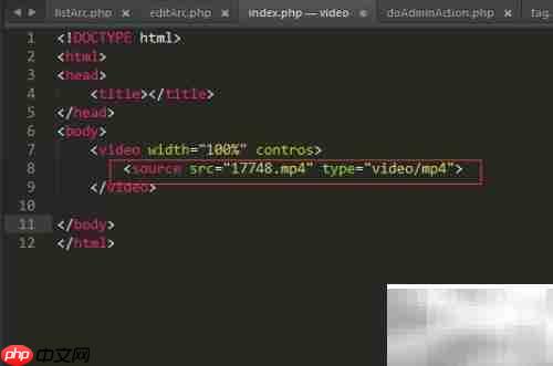 HTML视频标签使用指南