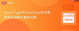 Razor Page中ViewData布尔类型条件判断的最佳实践