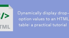 动态展示下拉选项值到HTML表格：实用教程