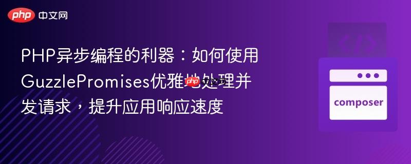 php异步编程的利器：如何使用guzzlepromises优雅地处理并发请求，提升应用响应速度