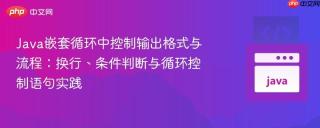 Java嵌套循环中控制输出格式与流程：换行、条件判断与循环控制语句实践