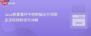 Java嵌套循环中控制输出行间距及流程控制语句详解
