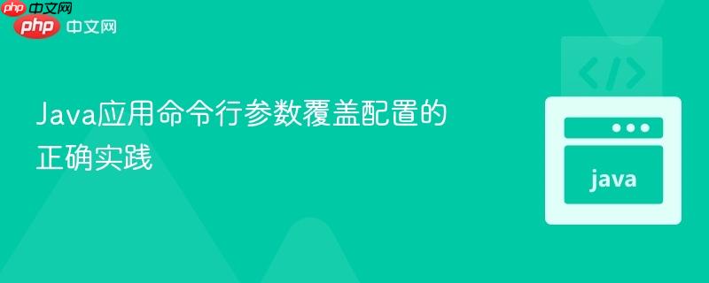 java应用命令行参数覆盖配置的正确实践