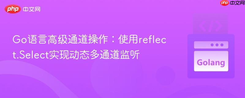 Go语言高级通道操作:使用reflect.Select实现动态多通道监听