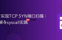Go语言实现TCP SYN端口扫描：深入理解与syscall实践