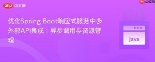 优化Spring Boot响应式服务中多外部API集成：异步调用与资源管理