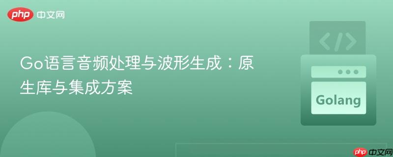 Go语言音频处理与波形生成：原生库与集成方案
