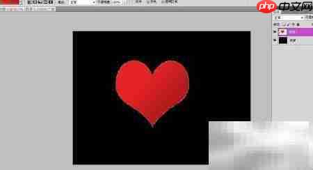 PS制作心形挂链墙纸