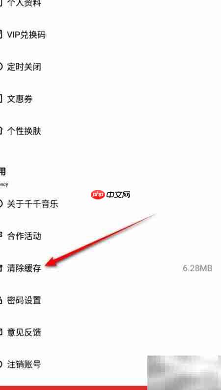 千千音乐缓存清理方法