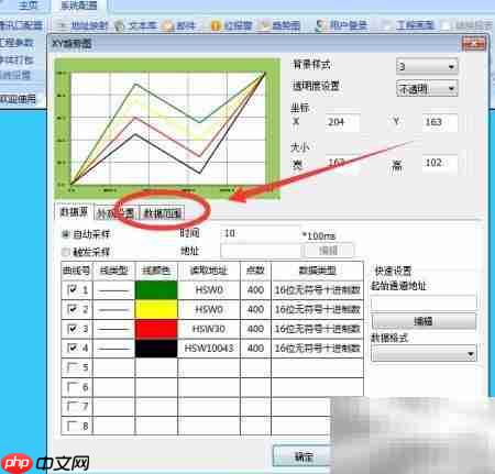 维控触摸屏XY趋势图创建指南
